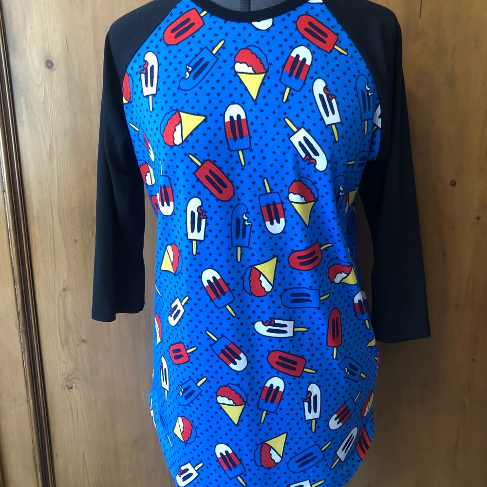 LulaRoe Rare Popsicle Print Shirt Size S